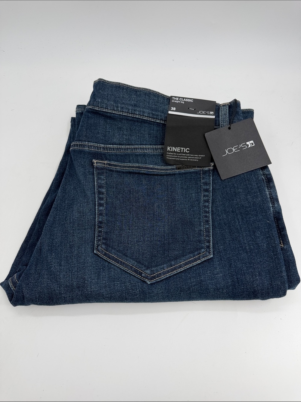NWT Joe's Jeans Men's Straight-Leg Kenetic Dark Blue Denim Men's Size 38x32